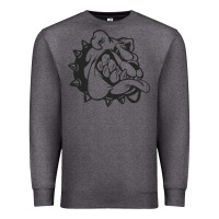 Charcoal Heather english bulldog Premium Sweatshirt - ArtChic