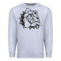 Heather Grey english bulldog Premium Sweatshirt - ArtChic