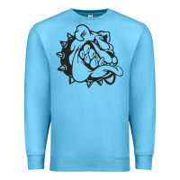 Ocean Blue english bulldog Premium Sweatshirt - ArtChic