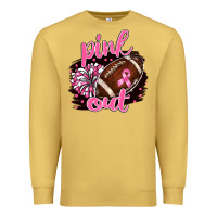 Antique Gold pink out football Premium Sweatshirt - BarkalooDesign