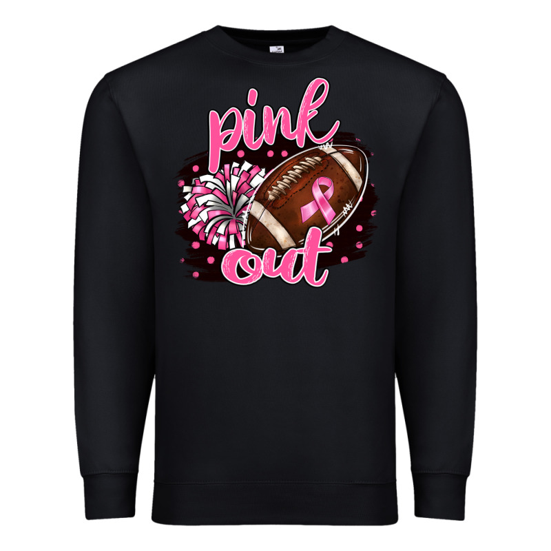 Pink Out Football Premium Sweatshirt by BarkalooDesign | Teevron