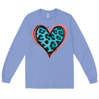 Colony Blue Blue Leopard Heart Long Sleeve Tee - Jasminsmagicworld