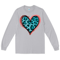 Moon Dust Blue Leopard Heart Long Sleeve Tee - Jasminsmagicworld