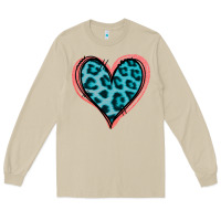 Mushroom Blue Leopard Heart Long Sleeve Tee - Jasminsmagicworld