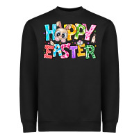 Black Hoppy Easter Heavyweight Sweatshirt - CowhideDigitalArt