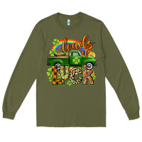 Army Green Loads of luck Long Sleeve Tee - CowGirlArtShop