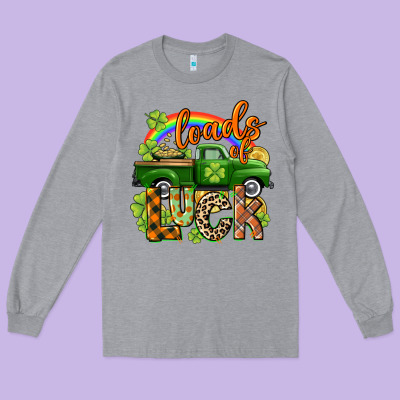 Loads Of Luck Long Sleeve Tee Designed By Cowgirlartshop