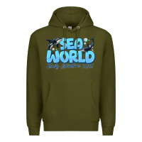 Army Green Sea World Family Adventure 2025 Premium Hoodie - CowhideDigitalArt