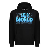 Black Sea World Family Adventure 2025 Premium Hoodie - CowhideDigitalArt