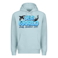 Blue Mist Sea World Family Adventure 2025 Premium Hoodie - CowhideDigitalArt