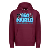 Burgundy Sea World Family Adventure 2025 Premium Hoodie - CowhideDigitalArt