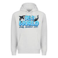 Dove Grey Sea World Family Adventure 2025 Premium Hoodie - CowhideDigitalArt