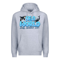 Heather Grey Sea World Family Adventure 2025 Premium Hoodie - CowhideDigitalArt