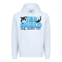 White Sea World Family Adventure 2025 Premium Hoodie - CowhideDigitalArt