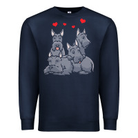 Navy Scottish Terrier Lover Scottish Terrier Dog Aberdeen Terrier Premium Sweatshirt - trangStudio