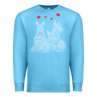 Ocean Blue Scottish Terrier Lover Scottish Terrier Dog Aberdeen Terrier Premium Sweatshirt - trangStudio