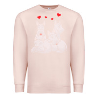 Pale Pink Scottish Terrier Lover Scottish Terrier Dog Aberdeen Terrier Premium Sweatshirt - trangStudio