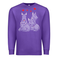 Purple Scottish Terrier Lover Scottish Terrier Dog Aberdeen Terrier Premium Sweatshirt - trangStudio