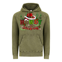 Vintage Olive howdy christmas cowboy hat Vintage Hoodie - CowGirlArtShop