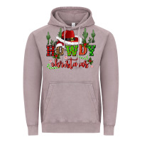 Vintage Zinc howdy christmas cowboy hat Vintage Hoodie - CowGirlArtShop