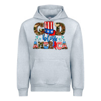 Heather Grey god bless america Urban Hoodie - AdoDesignShop
