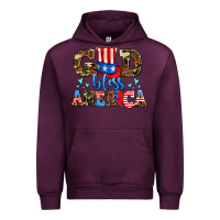 Mauve Wine god bless america Urban Hoodie - AdoDesignShop