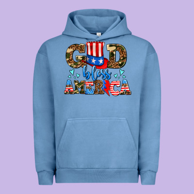 God Bless America Urban Hoodie Designed By Adodesignshop