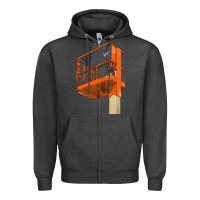 Charcoal Heather Single Man Lift Zipper Hoodie - LillyAllenDesigns