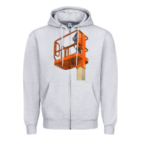 Heather Grey Single Man Lift Zipper Hoodie - LillyAllenDesigns
