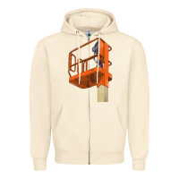Sandshell Single Man Lift Zipper Hoodie - LillyAllenDesigns