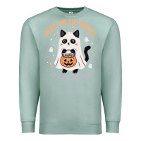 Seafoam halloween cat costume Premium Sweatshirt - StudioElite