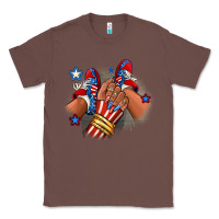 Chestnut America afro girl sneakers Classic Tee - RanaPortraitStore