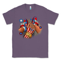 Lavender America afro girl sneakers Classic Tee - RanaPortraitStore