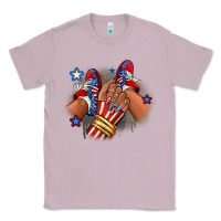 America Afro Girl Sneakers Classic Tee | Teevron