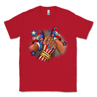 Red America afro girl sneakers Classic Tee - RanaPortraitStore