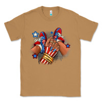 Toasted Coconut America afro girl sneakers Classic Tee - RanaPortraitStore
