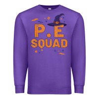 Purple pe squad witch halloween pe teacher matching Premium Sweatshirt - trangStudio