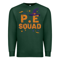 Sports Green pe squad witch halloween pe teacher matching Premium Sweatshirt - trangStudio