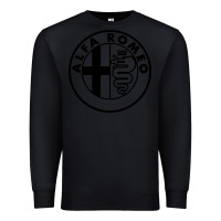 Black alfa racing big Premium Sweatshirt - PixelFlow