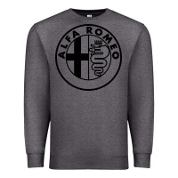 Charcoal Heather alfa racing big Premium Sweatshirt - PixelFlow
