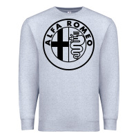 Heather Grey alfa racing big Premium Sweatshirt - PixelFlow