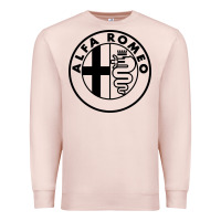 Pale Pink alfa racing big Premium Sweatshirt - PixelFlow