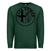 Sports Green alfa racing big Premium Sweatshirt - PixelFlow
