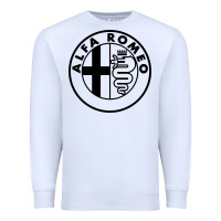 White alfa racing big Premium Sweatshirt - PixelFlow