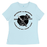 Baby Blue Reverse ın Reverse Love Hate Forever By Your Sıde Ladies Tee - Bettercallsaul