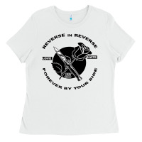 White Reverse ın Reverse Love Hate Forever By Your Sıde Ladies Tee - Bettercallsaul