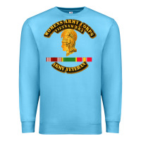 Ocean Blue Womens Army Corps Vietnam Era Veteran Mother Day Gift Premium Sweatshirt - trangStudio