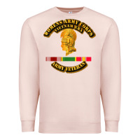Pale Pink Womens Army Corps Vietnam Era Veteran Mother Day Gift Premium Sweatshirt - trangStudio