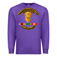Womens Army Corps Vietnam Era Veteran Mother Day Gift Premium Sweatshirt | Teevron