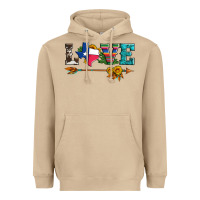 Mushroom love texas serape cowhide cactus and sunflowers Heavyweight Hoodie - Artiststas